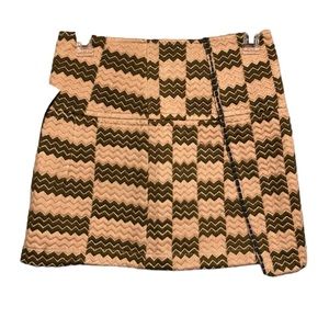Free People Chevron Mini Skirt